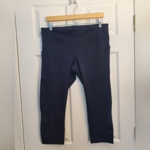 Lululemon Workout Crops Navy, 12